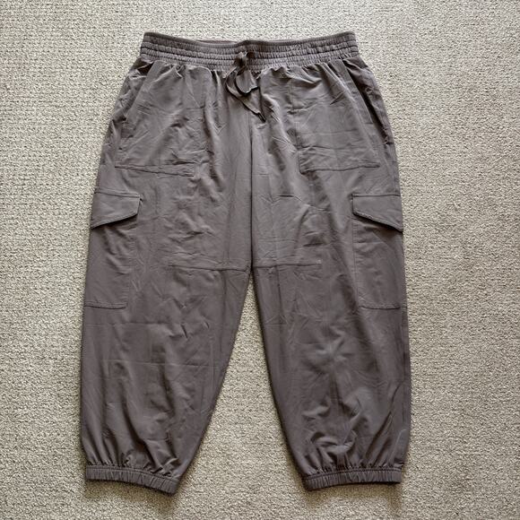 Spanx Casual Fridays Cargo Jogger in Smoke Pants Women’s Sz 2XL Petite NWT - Picture 1 of 12